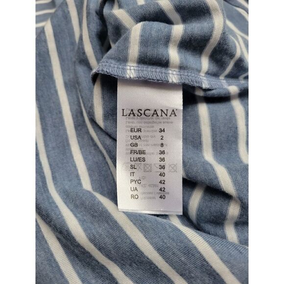 Lascana dress or beach coverup, blue and white striped size 2 in great condition - Picture 9 of 11